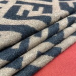 𝐅𝐞𝐧𝐝𝐢 Double-sided Cashmere Scarf with Big Tassel and Big Logo 100% Cashmere