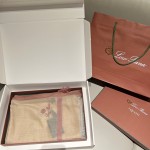 𝐋𝐨𝐫𝐨 𝐩𝐢𝐚𝐧𝐚 Ring Fleece Scarf "Forest" Apricot 100% Cashmere