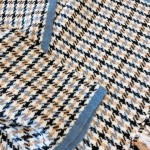 𝐋𝐨𝐫𝐨 𝐩𝐢𝐚𝐧𝐚 Houndstooth knitted    cashmere scarf denim blue