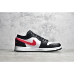 Air Jordan 1 black and red low top