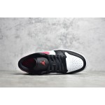 Air Jordan 1 black and red low top