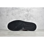 Air Jordan 1 black and red low top