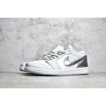 Air Jordan 1 White Silver Low Top