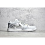 Air Jordan 1 White Silver Low Top