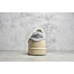 Air Jordan 1 White Silver Low Top