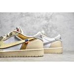 Air Jordan 1 White Silver Low Top