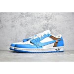 Air Jordan AJ1 Low Blue & White