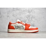 Air Jordan AJ1 Low Orange and White