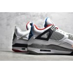 Air Jordan 4 Retro AJ4 Mandarin White Blue Red