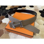 Hermes stainless steel double row diamond hanging buckle