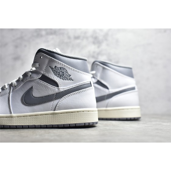 Air Jordan 1 MiD White Grey