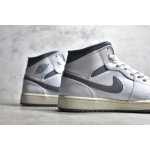 Air Jordan 1 MiD White Grey
