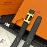 Hermes Reversible Belt in Swift and Epsom Calfskin