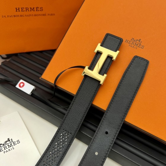 Hermes Reversible Belt in Swift and Epsom Calfskin