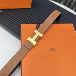 Hermes Reversible Belt in Swift and Epsom Calfskin