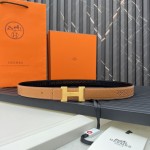 Hermes Reversible Belt in Swift and Epsom Calfskin