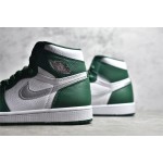 Air Jordan 1 AJ1 White Green Toe