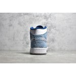 Air Jordan 1 MiD Washed Blue
