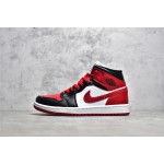 Air Jordan 1 MiD Black and Red Toe