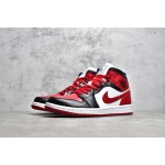 Air Jordan 1 MiD Black and Red Toe