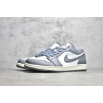 Air Jordan 1 Grey and White Low Top