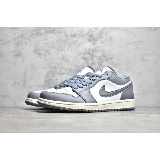 Air Jordan 1 Grey and White Low Top