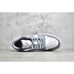 Air Jordan 1 Grey and White Low Top