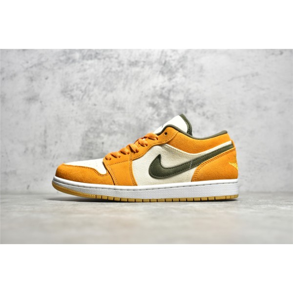 Air Jordan 1 Falling Leaf Yellow Low Top