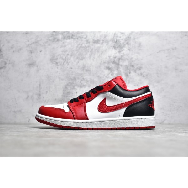 Air Jordan 1 White Red Black Low Top