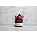 Air Jordan 1 White Red Black Low Top