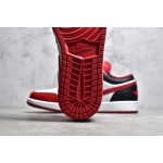 Air Jordan 1 White Red Black Low Top