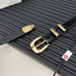 CELINE WESTERN medium belt in smooth calfskin