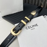 CELINE WESTERN medium belt in smooth calfskin