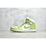 Air Jordan 1 MiD in snakeskin green