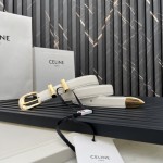 CELINE WESTERN medium belt in smooth calfskin
