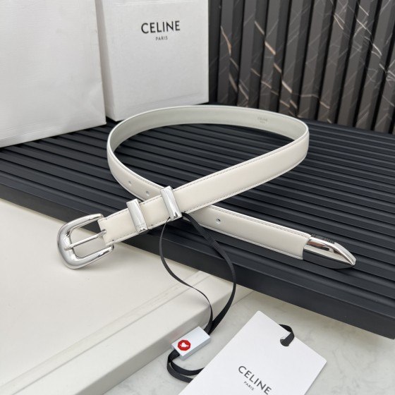 CELINE WESTERN medium belt in smooth calfskin