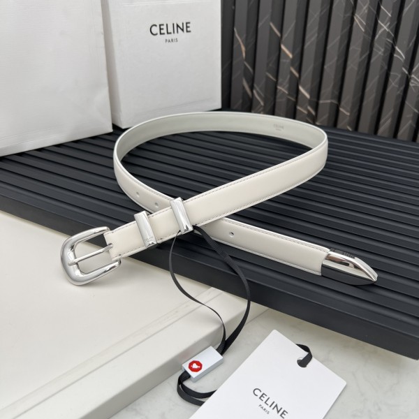 CELINE WESTERN medium belt in smooth calfskin