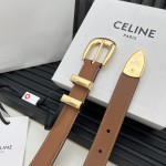 CELINE WESTERN medium belt in smooth calfskin