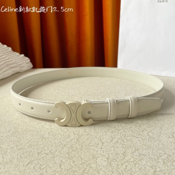 CELINE new leather Arc de Triomphe buckle ladies belt
