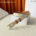 CELINE new leather Arc de Triomphe buckle ladies belt