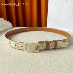CELINE new leather Arc de Triomphe buckle ladies belt