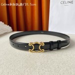 CELINE new leather Arc de Triomphe buckle ladies belt