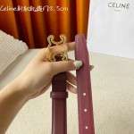 CELINE new leather Arc de Triomphe buckle ladies belt