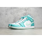 Air Jordan AJ1 MID mid-top yellow and red