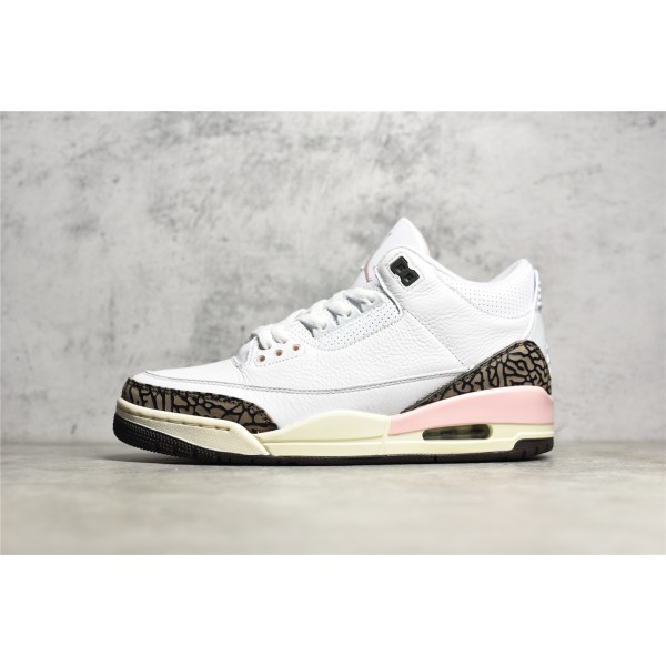 Air Jordan 3 Retro "Dark Mocha" Sakura White Brown Pink