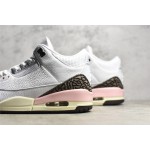 Air Jordan 3 Retro "Dark Mocha" Sakura White Brown Pink