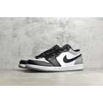 Air Jordan 1 Grey and Black Low Top