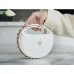 𝗖𝗛𝗔𝗡𝗘𝗟✦ 🔅23C Hula Hoop Clutch Bag White