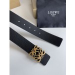 LOEVE stainless steel logo pattern metal buckle with top layer cowhide reversible