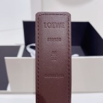 LOEVE stainless steel logo pattern metal buckle with top layer cowhide reversible